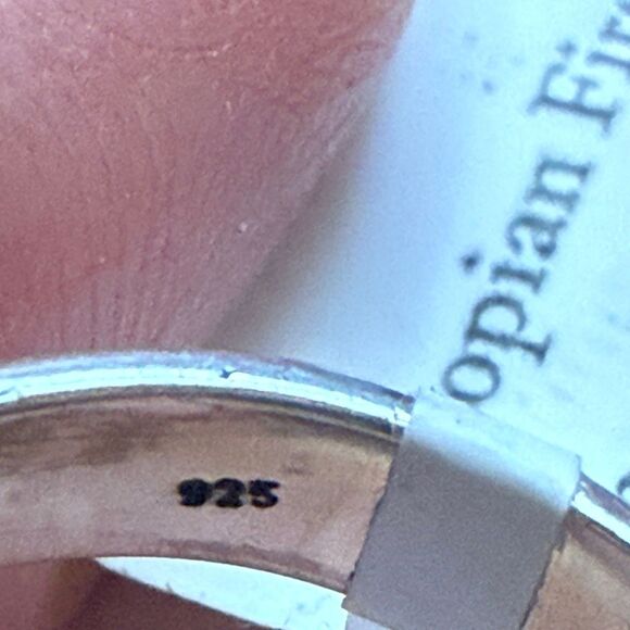 Stunning Ethiopian Fire Opal Ring Southwestern Sterling Silver Floral Framed New - Picture 6 of 7